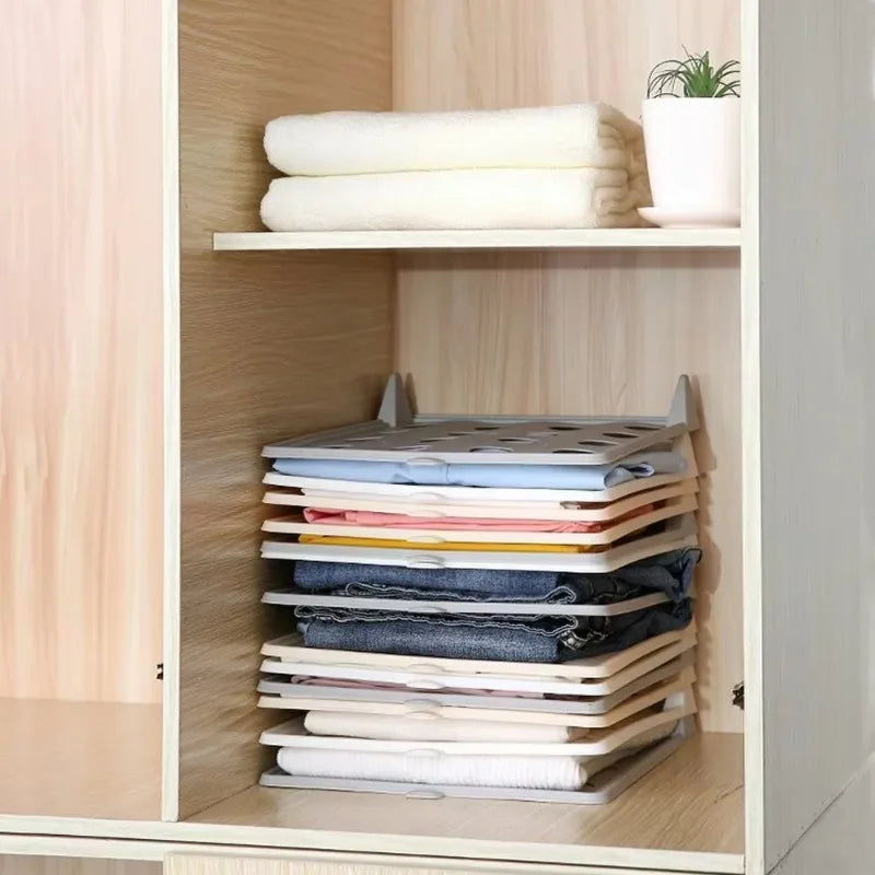 Stackable Shirt Folding Board & Wardrobe Organizer Divider Clothing Folding Organizer Babs
