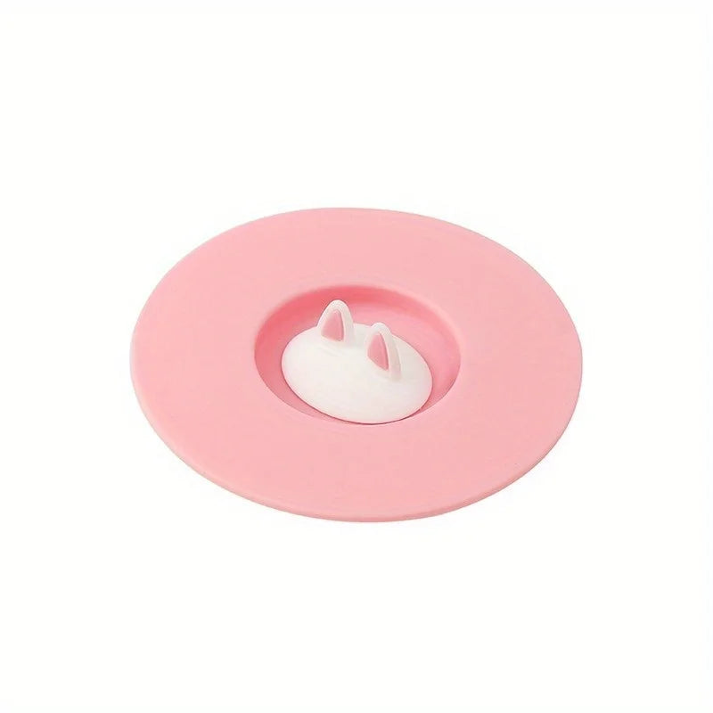 Cat Ear Silicone Cup Lid – Leakproof Universal Mug Cover Silicone Cup Lid Babs