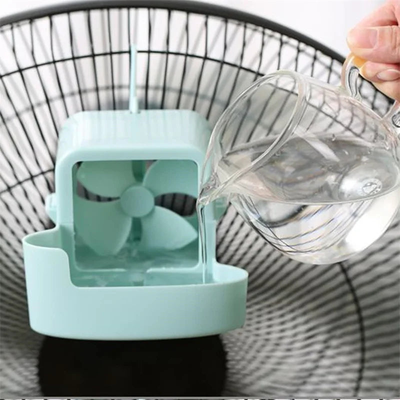 Hanging Fan Ice Cooling Box Attachment with 4 Ice Cups Fan Cooling Accessory Babs