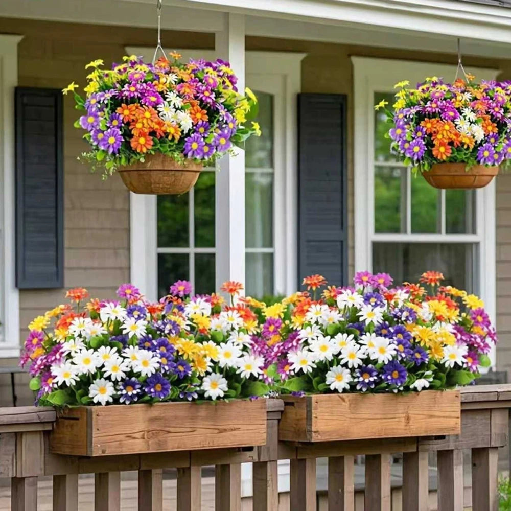 Artificial Silk Daisy Flowers for Wedding & Home Decor 1/5pcs Artificial Silk Flowers Babs