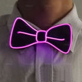 LED Light Up Suspenders & Bow Tie Set – Glow Party Costume LED Costume Accessories Babs pink bow