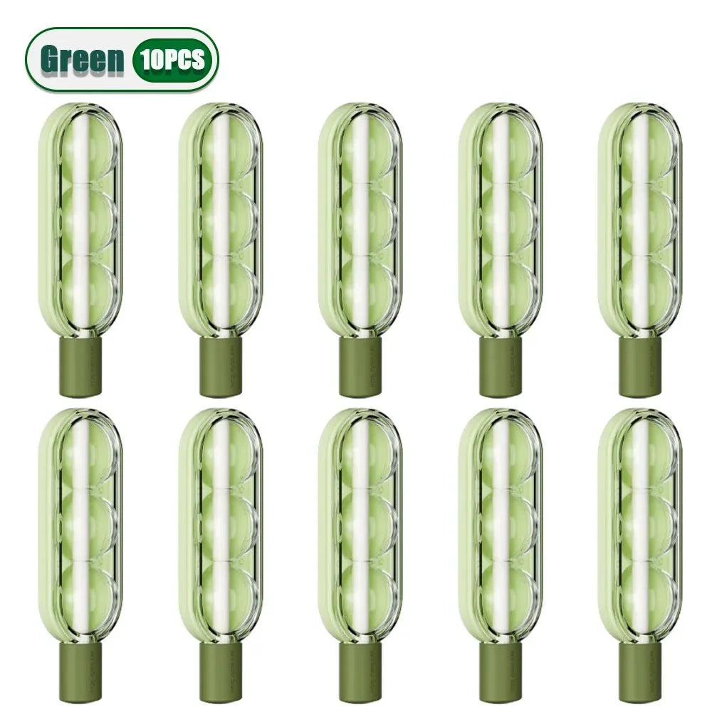 Reusable Silicone Ice Lolly Mold – DIY Popsicle Tray with Straw Ice Lolly Mold Babs Green-10PCS