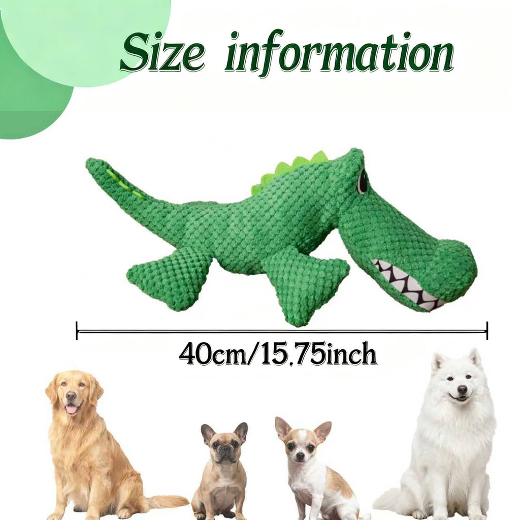 Plush Squeaky Dog Toy – Dinosaur Design for All Dog Sizes Squeaky Plush Dog Toy Babs