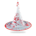 Halloween Witch Hat – Unisex Wizard Cap for Adults & Kids Costume Witch Hat Babs white