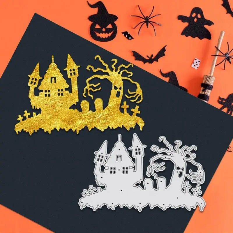 Halloween Castle Ghosts & Crosses Metal Die Cutting Mold Die Cutting Mold Babs