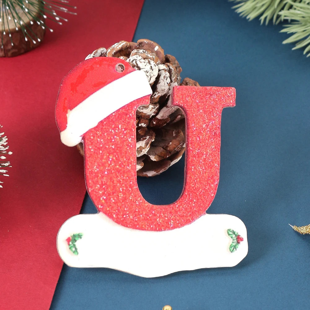 3D Alphabet Christmas Ornaments – DIY Letter Pendants Christmas Ornaments Babs U 1Pcs