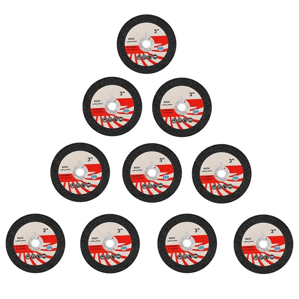 10pcs 75mm Resin Cut-Off Discs for Angle Grinder | Metal Cutting Cutting Disc Set Babs