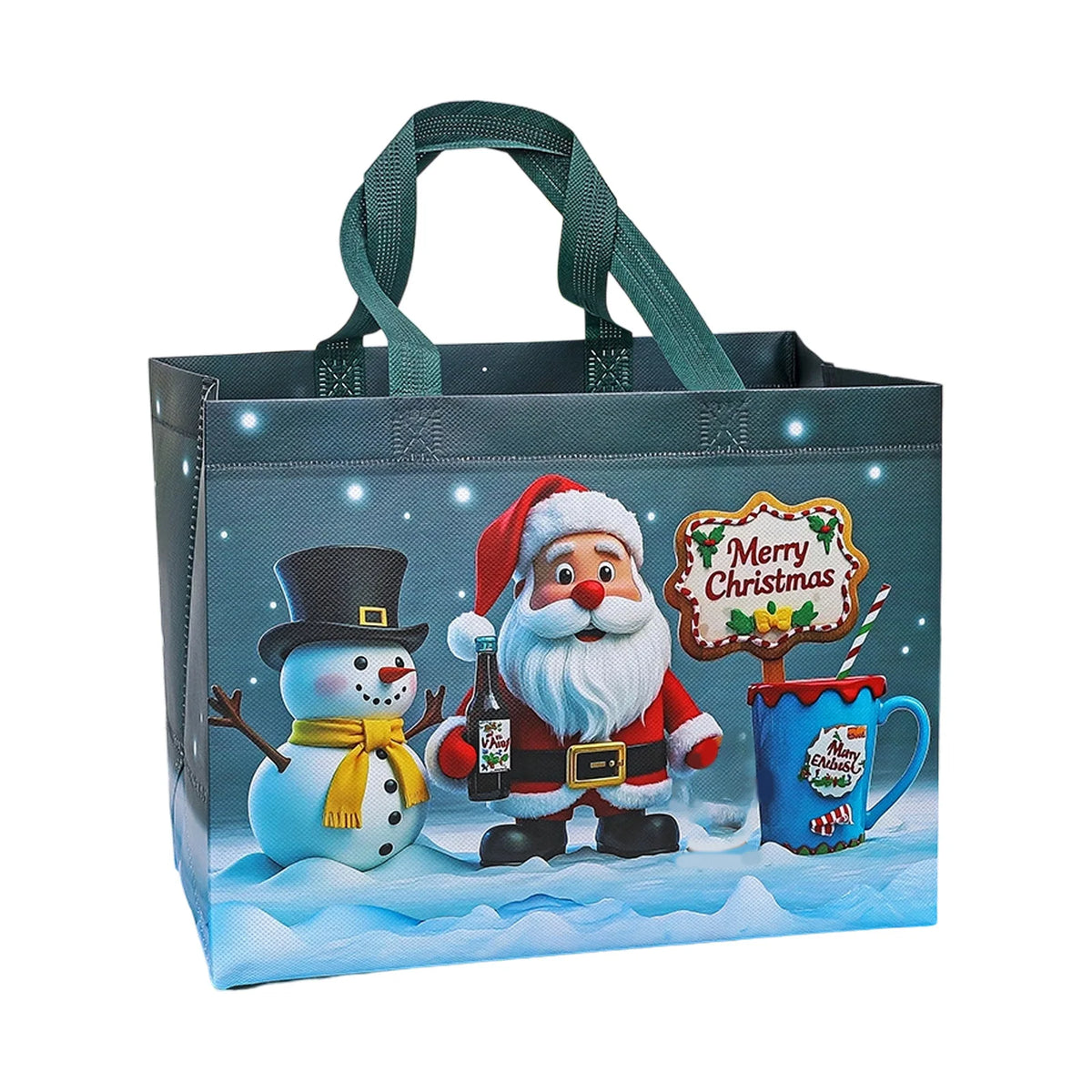 Reusable Non-Woven Christmas Gift Bags with Handles Christmas Gift Bags Babs One Size One Size H