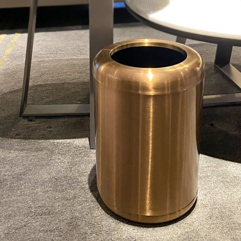Modern Iron Trash Can 8L/12L – Waste Bin for Home Rooms Iron Waste Bin Babs