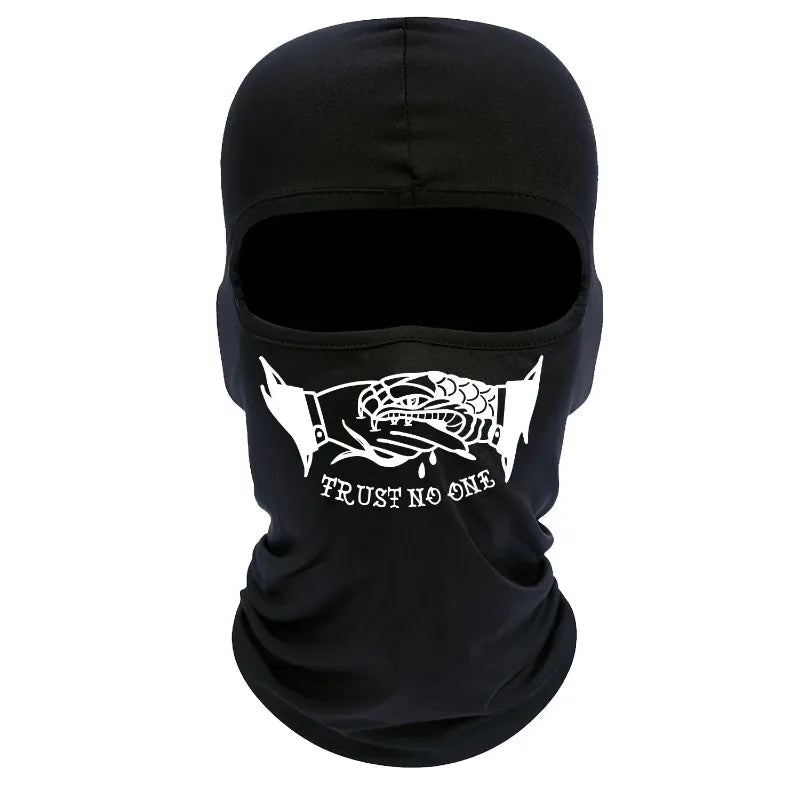 Full Face Balaclava Mask – Unisex Ski Cycling Outdoor Hood Balaclava Face Mask Babs black A One Size