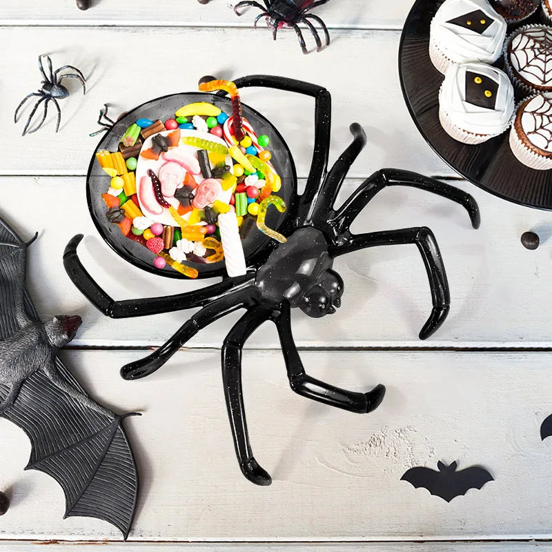 Halloween Spider Candy Bowl – Trick or Treat Party Serving Tray Halloween Party Bowl Babs