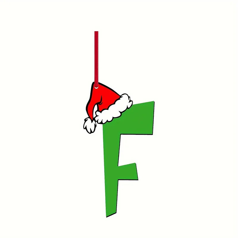 26 Letter Christmas Tree Ornaments – DIY Holiday Décor Set Christmas Ornaments Babs F