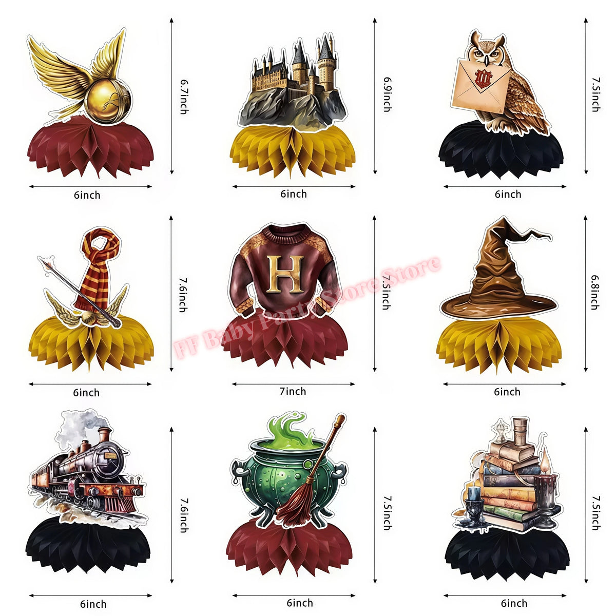 Magic Academy Kids Party Favors – Bracelets, Keychains & Balloons Kids Party Favors Babs 9pcs Honeycomb