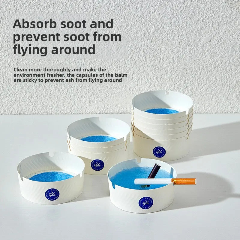 Disposable Foam Ashtray with Sand – Anti-Ash-Fly Home & Office Disposable Ashtray Babs