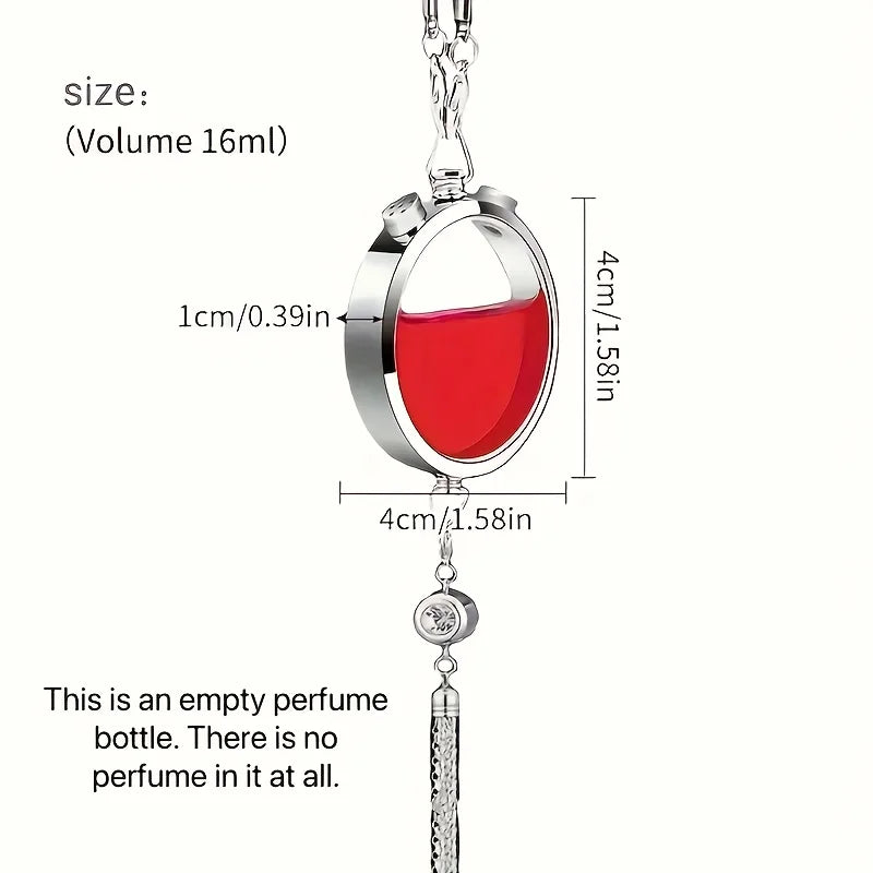 Stainless Steel Car Fragrance Diffuser Pendant | Refillable Car Fragrance Pendant Babs
