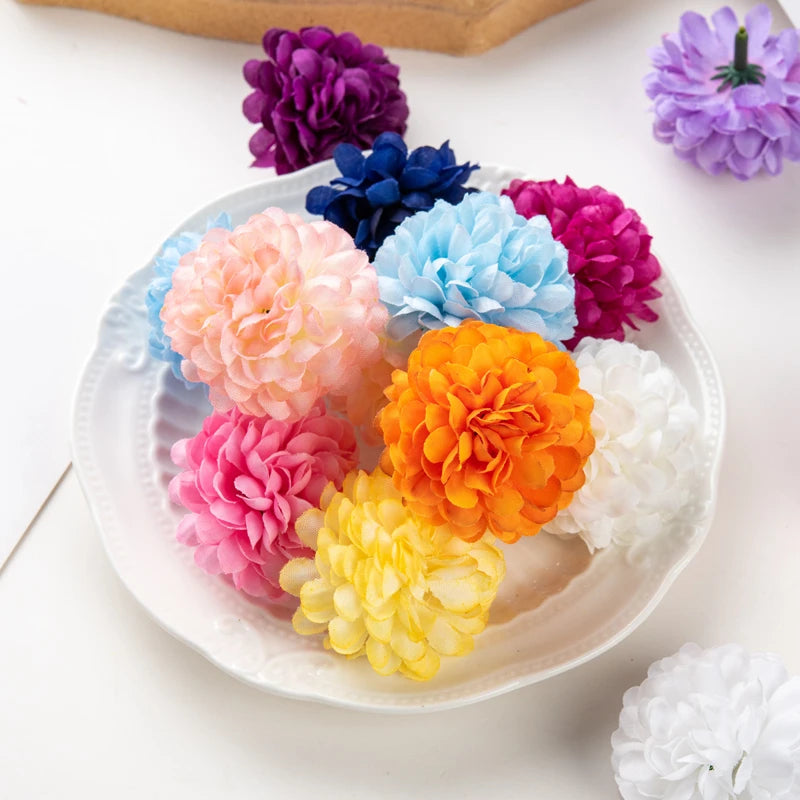 100PCS Artificial Silk Hydrangea Flowers – Wedding & Home Décor Artificial Silk Flowers Babs