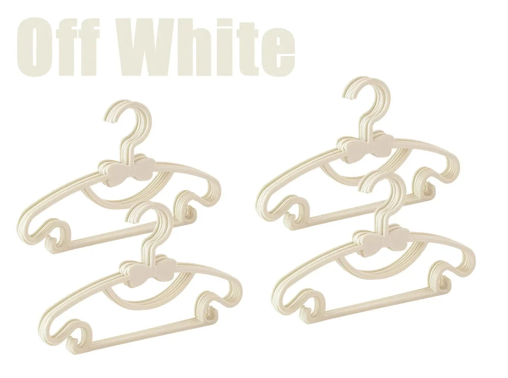 20pcs Kids Plastic Hangers – Children's Closet Organizer Children's Clothing Hangers Babs 20pcs Off White