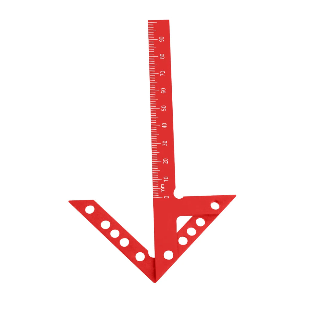 45/90° Center Finder Ruler – Carpenter Angle Marking Tool Carpenter Marking Ruler Babs