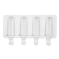 Classic Striped Silicone Popsicle Molds | Homemade Ice Cream Popsicle Mold Babs white