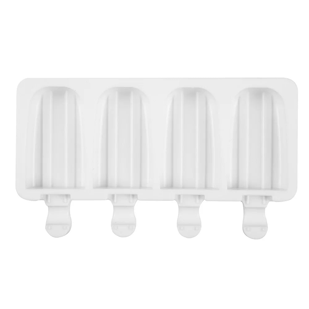 Classic Striped Silicone Popsicle Molds | Homemade Ice Cream Popsicle Mold Babs white