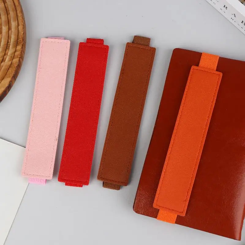 PU Leather Elastic Pen Holder Strap for Notebooks & Binders Notebook Pen Holder Babs