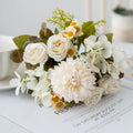 7-Fork Chamomile Artificial Flowers – Wedding & Home Décor Bouquet Artificial Flower Bouquet Babs WHITE
