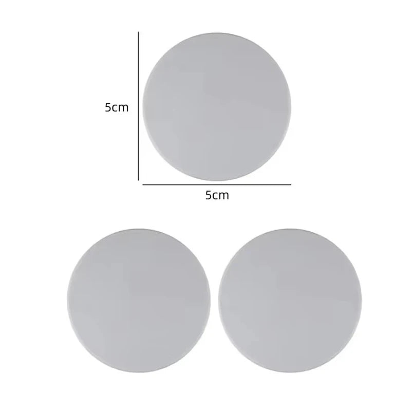3-Pack Silicone Door Handle Bumpers – Self-Adhesive Wall Protector Door Bumper Pads Babs round-gray