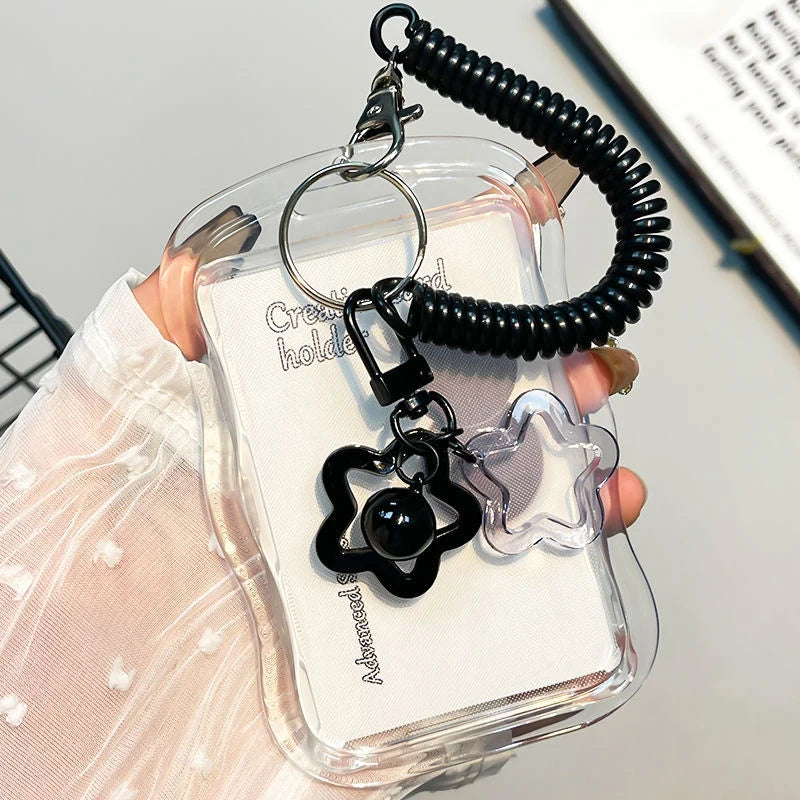 Kpop Photocard Holder Keychain – Transparent Card Sleeve Keychain Card Holder Babs