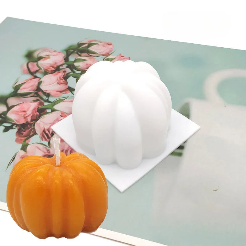 Halloween Pumpkin Silicone Mold for Candles & Soaps Silicone Craft Mold Babs