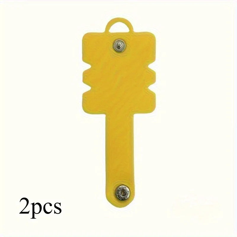 Silicone Headphone Winder & Cable Cord Organizer for Earbuds Cable Cord Organizer Babs Yellow-2pcs