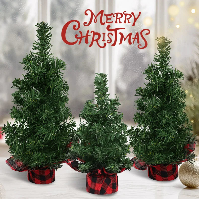 Artificial Mini Christmas Tree 15–30cm Tabletop Pine Decor Mini Christmas Tree Babs