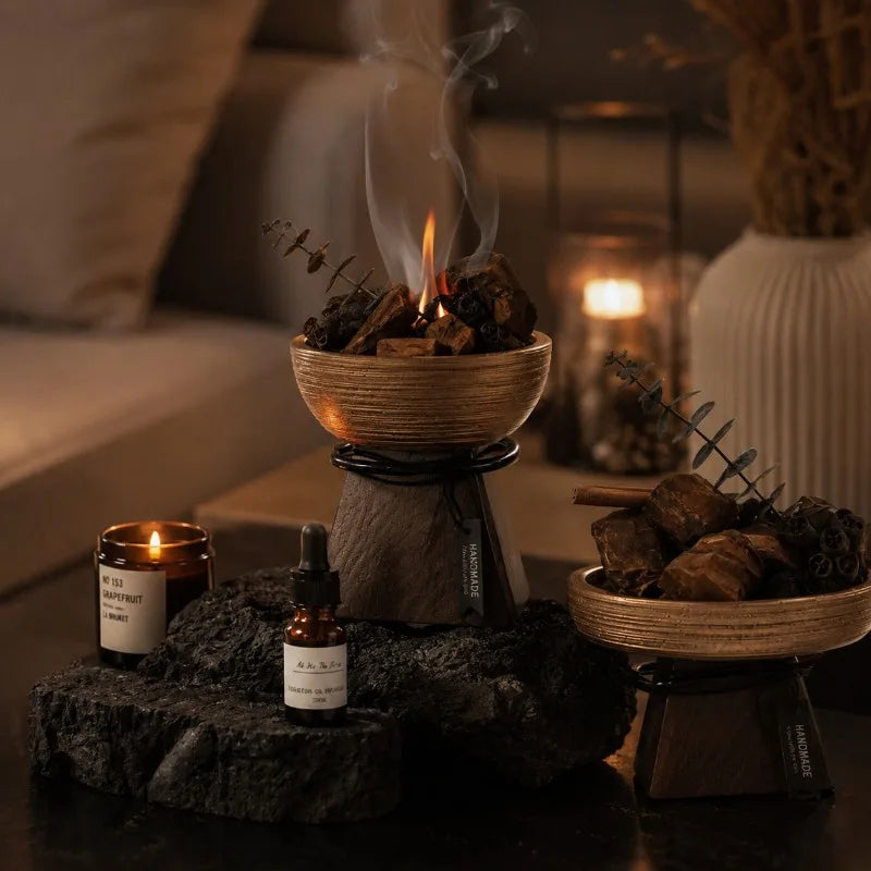 Flameless Fragrance Stone Aroma Diffuser Gift Set – Home & Office Aromatherapy Diffuser Set Babs