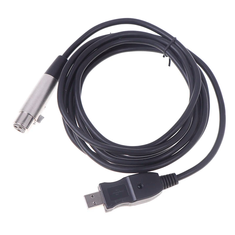 USB to XLR Microphone Cable – Computer Audio Adapter Microphone Adapter Cable Babs