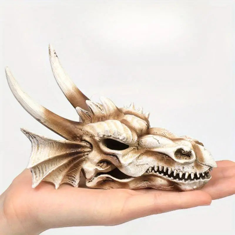 Resin Dinosaur Skull Aquarium & Reptile Habitat Decoration Aquarium Ornament Babs