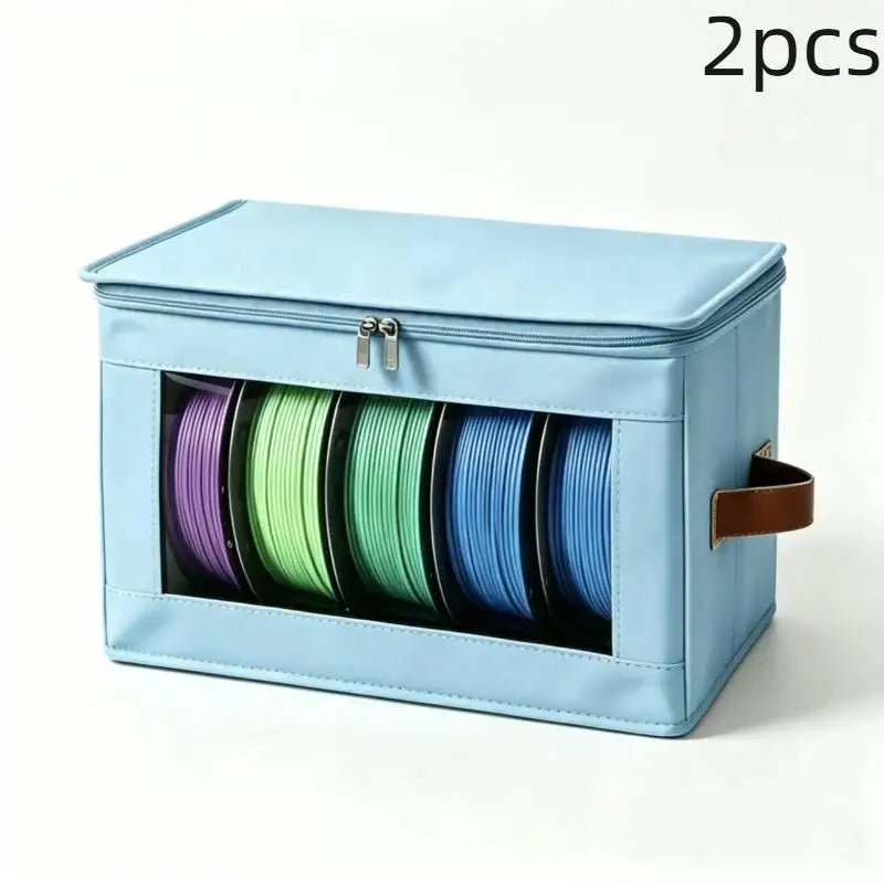 3PCS 3D Printer Filament Storage Bags – Dustproof Organizer Filament Storage Bag Babs Blue 2pcs