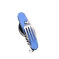 6-in-1 Foldable Camping Cutlery Set – Stainless Steel Utensils Camping Cutlery Set Babs Blue