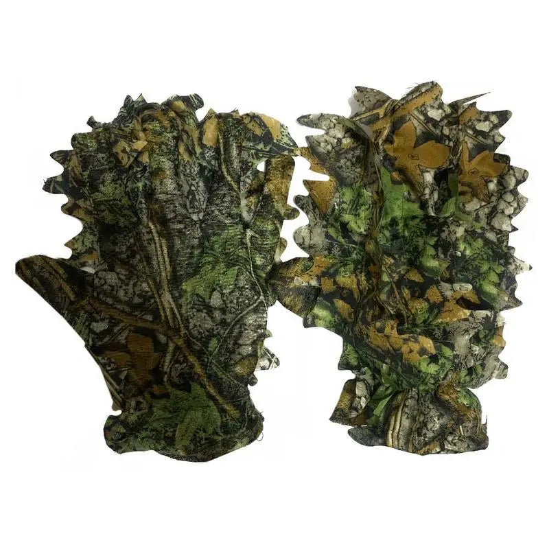 3D Camo Leaf Gloves – Non-Slip Hunting & Paintball Gloves Camo Hunting Gloves Babs 1pair