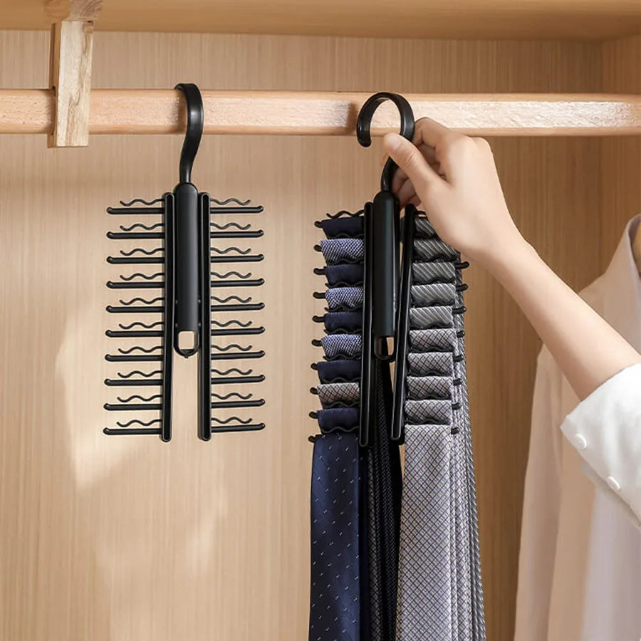 U-Shape Tie Scarf & Belt Organizer Rack | Multi-Use Holder Tie & Scarf Organizer Babs