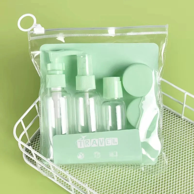 6-Piece Leak-Proof Refillable Travel Bottle Set + Toiletry Bag Travel Bottle Set Babs