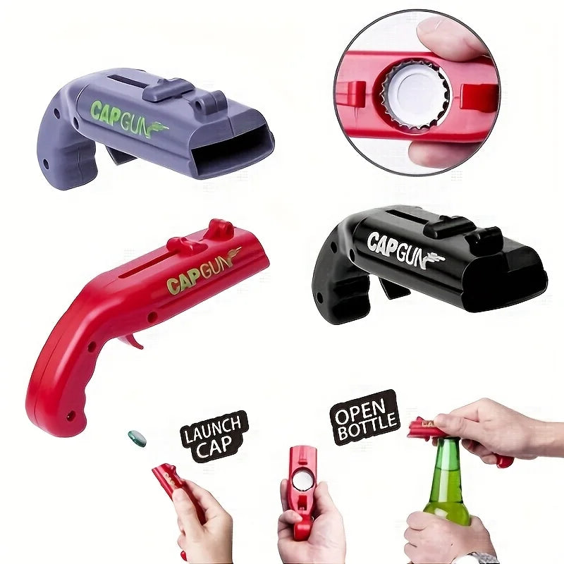 Funny Cap Gun Bottle Opener – Bar, Party & Gift Novelty Bottle Opener Babs