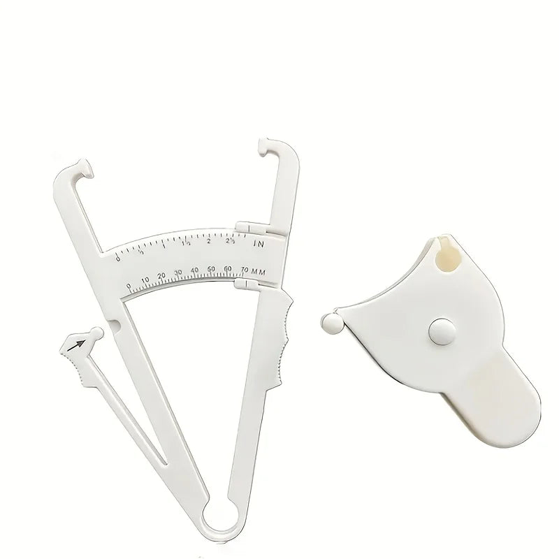 Body Fat Caliper & Waist Tape Measure Set – Fitness Tool Body Measurement Set Babs
