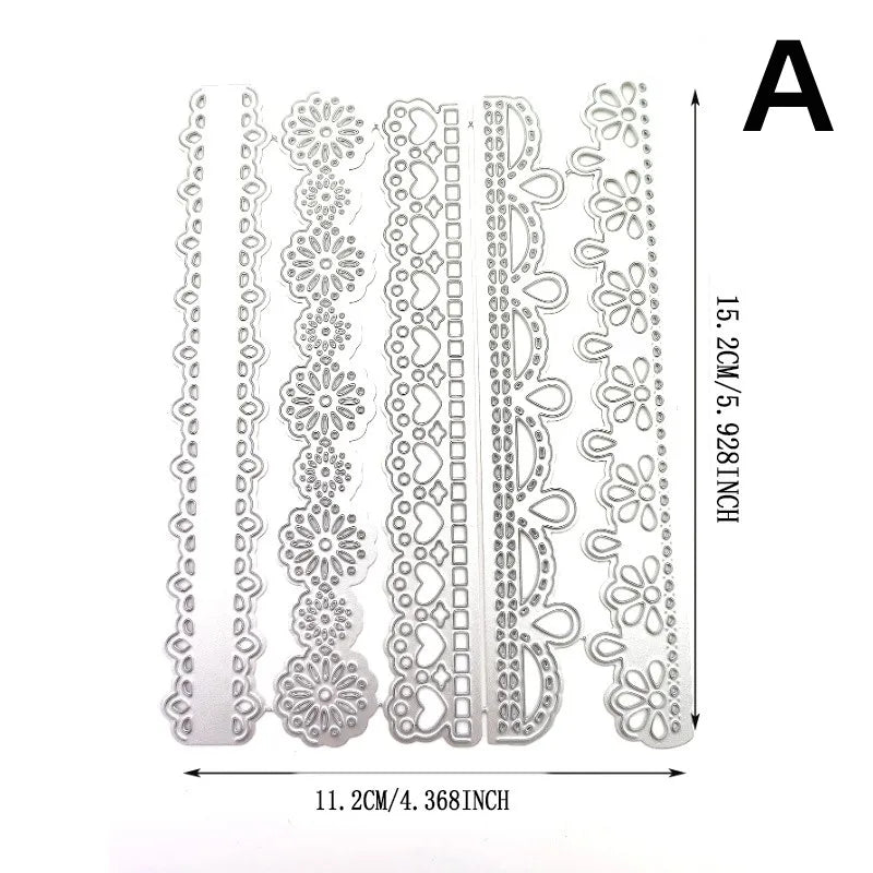 Metal Cutting Dies Flower Lace Scrapbook Card Making Stencils Craft Cutting Dies Babs 1PC A