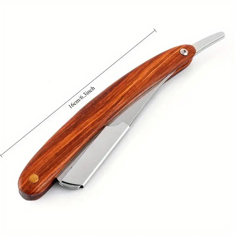 Handmade Wooden Handle Straight Razor – Double Edge Blade Straight Razor Babs