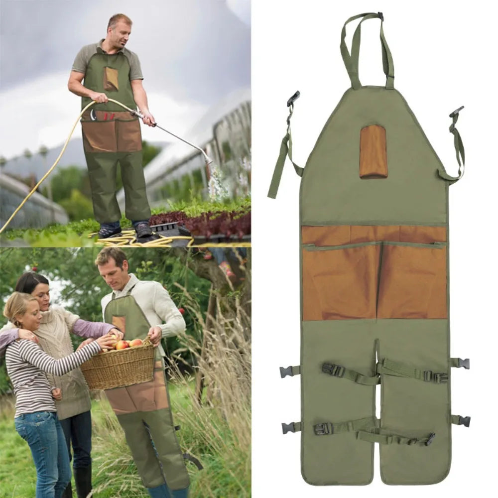 Gardening Apron with Multiple Pockets & Leg Protection Gardening Apron Babs