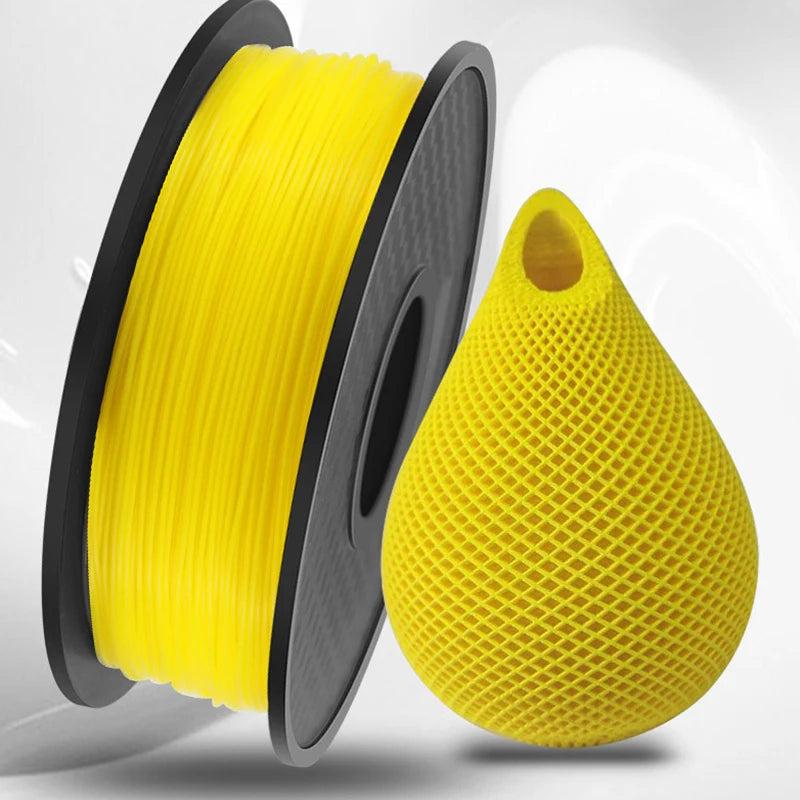 HUXUAN TPU 3D Printer Filament 1.75mm 1KG – Flexible Rubber 3D Printer Filament Babs