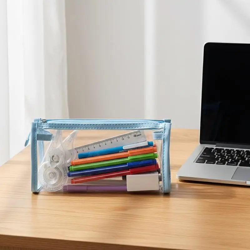 Transparent Pencil Case Large Capacity Kawaii Pen Bag Transparent Pencil Case Babs