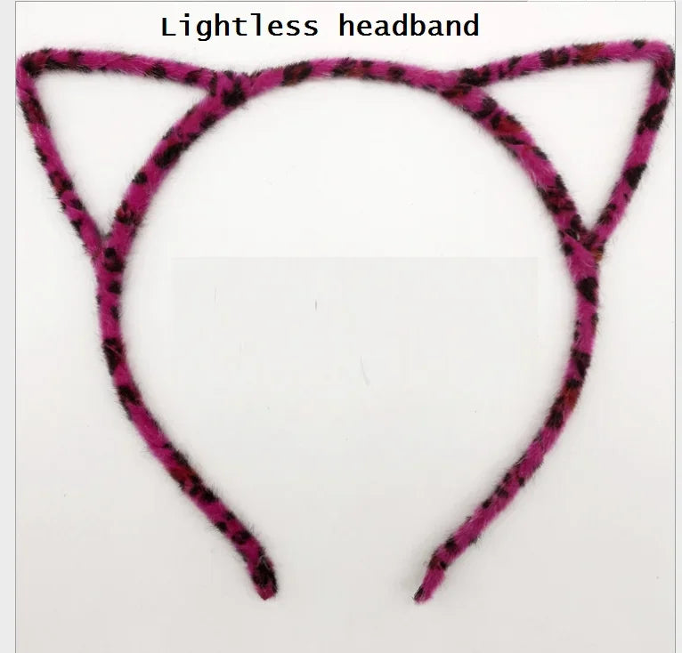 LED Cat Ear Headband – Flashing Glow Party Headwear LED Party Headband Babs 24