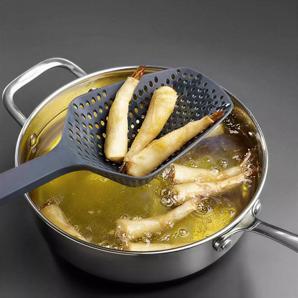 Large Kitchen Skimmer Strainer Spoon – Heat-Resistant Colander Kitchen Strainer Spoon Babs