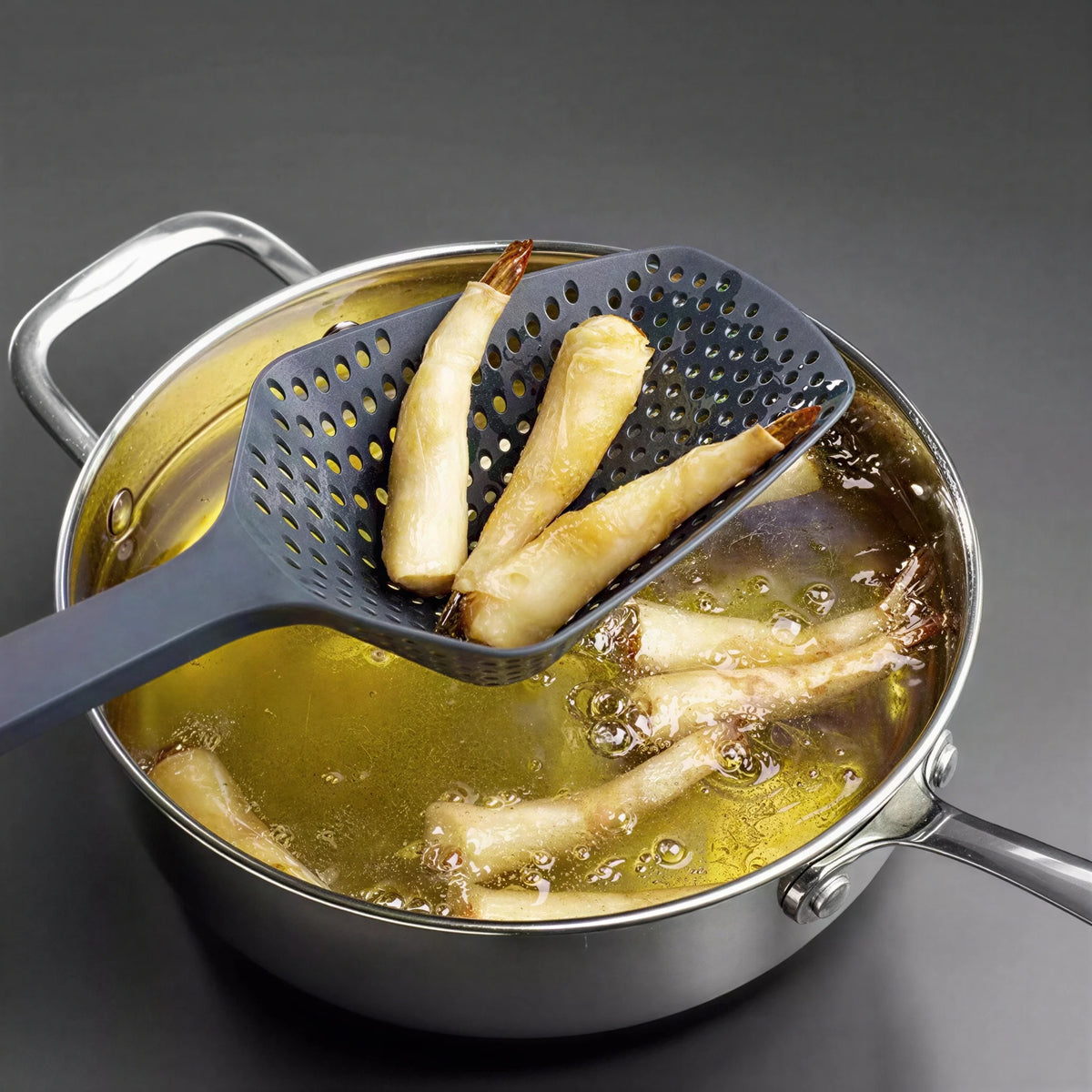 Large Kitchen Skimmer Strainer Spoon – Heat-Resistant Colander Kitchen Strainer Spoon Babs