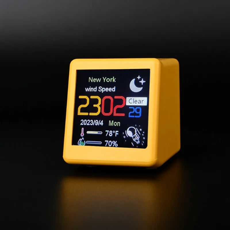 Smart WiFi Weather Desk Clock – Mini LCD Digital Table Clock Smart Desk Clock Babs